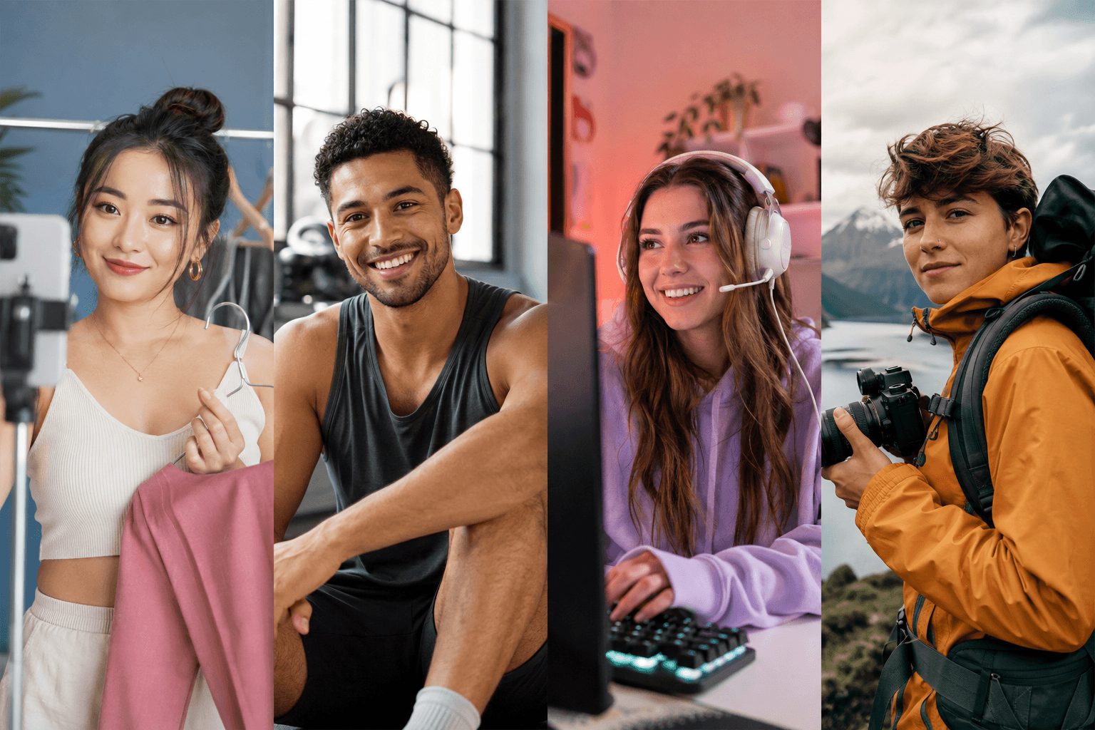 A diverse group of independent digital creators
